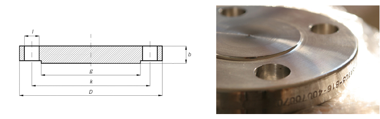 ANSI 150 lb/sq.in. RF-BLIND